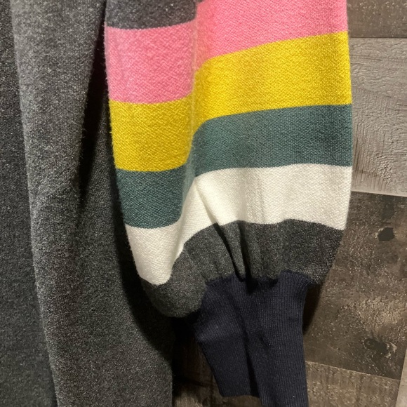 Boden Berkshire Coatigan Cardigan Topper Sweater Coat Stripe Sleeves Size 12‎ - Picture 5 of 7